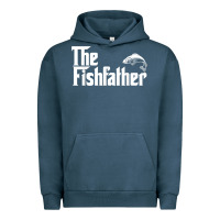 Pigment Midnight Navy mens the fishfather funny fish father day lover t shirt t shirt Urban Hoodie - linhVisuals