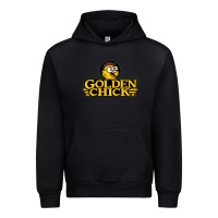 Black suitable-golden-chick-worn Urban Hoodie - linhVisuals