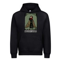 Black neko case clässic Urban Hoodie - linhVisuals
