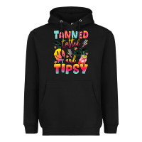 Black tanned tattled and tipsy Heavyweight Hoodie - JahusDesignShop