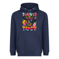 Navy tanned tattled and tipsy Heavyweight Hoodie - JahusDesignShop