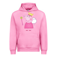 Fuchsia Pink pig Urban Hoodie - linhVisuals