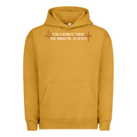 Pigment Peanut Butter for a minute there you bored me to death Urban Hoodie - linhVisuals