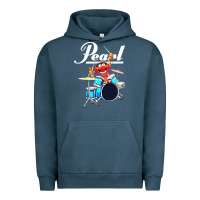 Pigment Midnight Navy the muppet show animal playing pearl drums Urban Hoodie - linhVisuals
