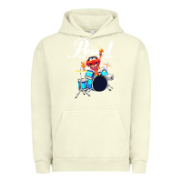 Pigment Pistachio the muppet show animal playing pearl drums Urban Hoodie - linhVisuals