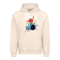 Sandshell the muppet show animal playing pearl drums Urban Hoodie - linhVisuals