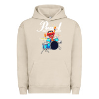 Pigment French Oak the muppet show animal playing pearl drums Urban Hoodie - linhVisuals