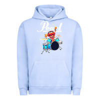 Pigment Grape Ice the muppet show animal playing pearl drums Urban Hoodie - linhVisuals