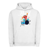 Pigment Lunar Rock the muppet show animal playing pearl drums Urban Hoodie - linhVisuals