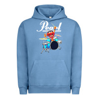 Pigment Pebble Blue the muppet show animal playing pearl drums Urban Hoodie - linhVisuals