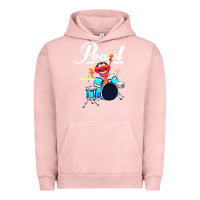Pigment Salmon the muppet show animal playing pearl drums Urban Hoodie - linhVisuals