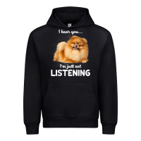 Black pomeranian i hear you not listening t shirt Urban Hoodie - linhVisuals