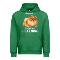 Emerald pomeranian i hear you not listening t shirt Urban Hoodie - linhVisuals