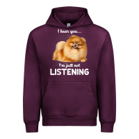 Mauve Wine pomeranian i hear you not listening t shirt Urban Hoodie - linhVisuals