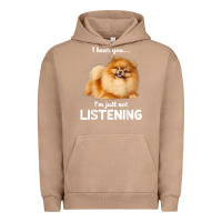 Pigment Burro pomeranian i hear you not listening t shirt Urban Hoodie - linhVisuals