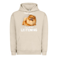 Pigment French Oak pomeranian i hear you not listening t shirt Urban Hoodie - linhVisuals
