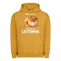 Pigment Peanut Butter pomeranian i hear you not listening t shirt Urban Hoodie - linhVisuals