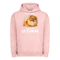 Pigment Salmon pomeranian i hear you not listening t shirt Urban Hoodie - linhVisuals