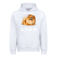 White pomeranian i hear you not listening t shirt Urban Hoodie - linhVisuals