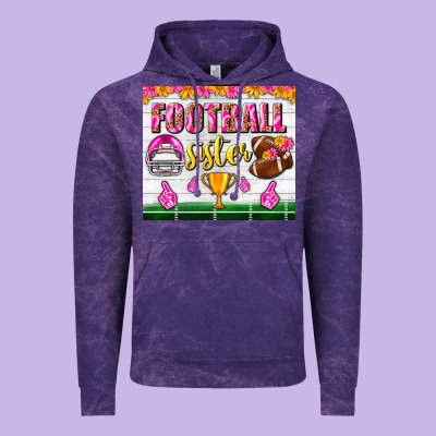 Football Sister Tumbler Vintage Hoodie Designed By Bundleandbundleshop