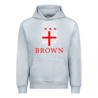 Heather Grey brown university Urban Hoodie - linhVisuals