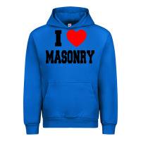 Cobalt i love masonry Urban Hoodie - linhVisuals