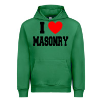 Emerald i love masonry Urban Hoodie - linhVisuals