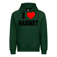 Forest Green i love masonry Urban Hoodie - linhVisuals