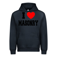 Navy i love masonry Urban Hoodie - linhVisuals