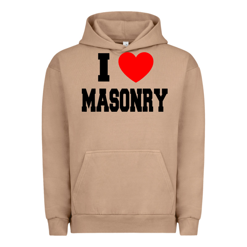 I Love Masonry Urban Hoodie by linhVisuals | Teevron