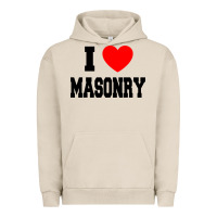 Pigment French Oak i love masonry Urban Hoodie - linhVisuals