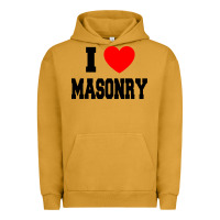 Pigment Peanut Butter i love masonry Urban Hoodie - linhVisuals