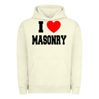 Pigment Pistachio i love masonry Urban Hoodie - linhVisuals