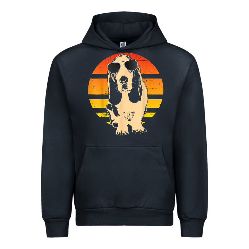 Retro Basset Hound T Shirt Men Women Kids Gift T Shirt Urban Hoodie by linhVisuals | Teevron