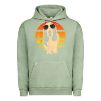 Pigment Oil Green retro basset hound t shirt men women kids gift t shirt Urban Hoodie - linhVisuals