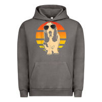 Pigment Tornado retro basset hound t shirt men women kids gift t shirt Urban Hoodie - linhVisuals