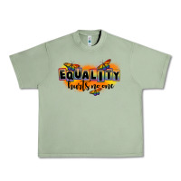 Oil Green Equality hurts no one Urban Heavy Tee - FaDigitalArtStudio