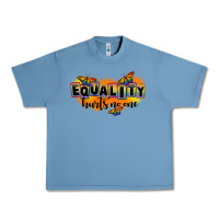 Pebble Blue Equality hurts no one Urban Heavy Tee - FaDigitalArtStudio