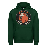 Forest Green as slow as possible Urban Hoodie - linhVisuals