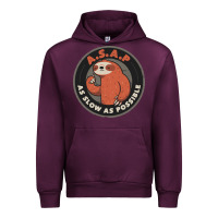 Mauve Wine as slow as possible Urban Hoodie - linhVisuals