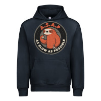 Navy as slow as possible Urban Hoodie - linhVisuals