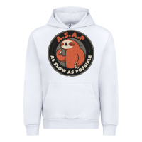 White as slow as possible Urban Hoodie - linhVisuals