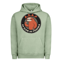 Pigment Oil Green as slow as possible Urban Hoodie - linhVisuals