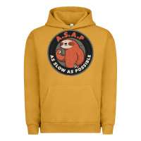 Pigment Peanut Butter as slow as possible Urban Hoodie - linhVisuals