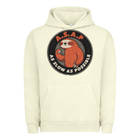 Pigment Pistachio as slow as possible Urban Hoodie - linhVisuals