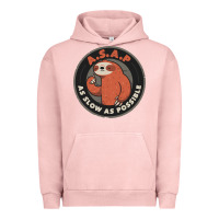 Pigment Salmon as slow as possible Urban Hoodie - linhVisuals