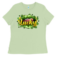 St. Patrick's Day Lips Lucky Ladies Tee | Teevron