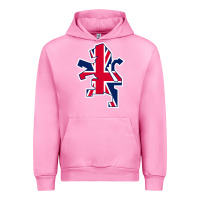 Fuchsia Pink great britain national Urban Hoodie - linhVisuals