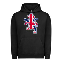 Pigment Black great britain national Urban Hoodie - linhVisuals