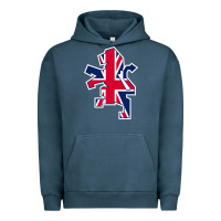 Pigment Midnight Navy great britain national Urban Hoodie - linhVisuals